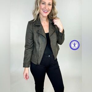 Liverpool black olive motto jacket size small.  new with tags